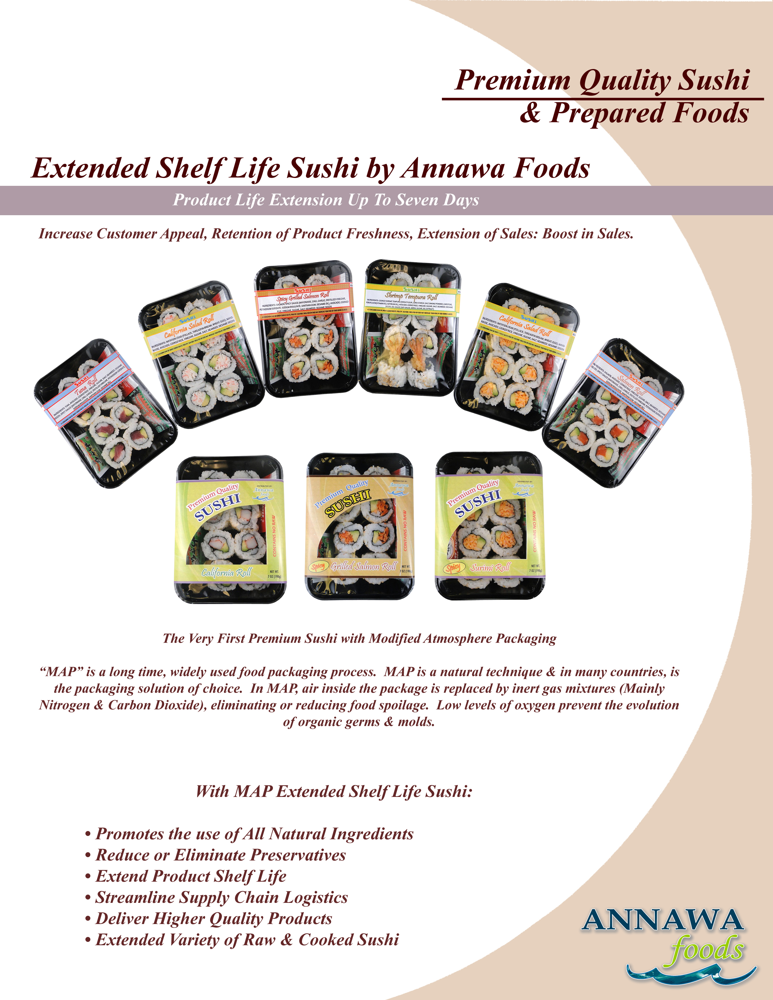 Annawa Foods Extended Shelf Life Products